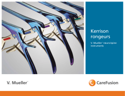 V. Mueller™ Kerrison rongeurs brochure