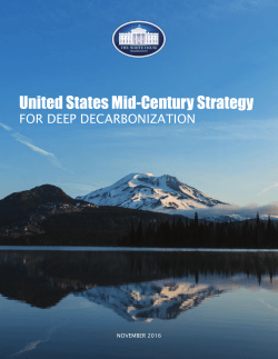United States Mid-Century Strategy for Deep Decarbonization
