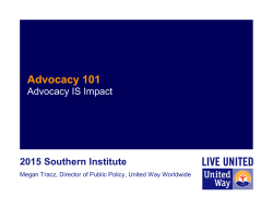 Advocacy 101