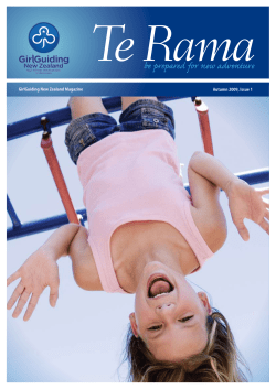 Te Rama Autumn 2009 - GirlGuiding New Zealand