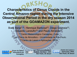 Characteristics of Cirrus Clouds in the Central Amazon