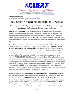 First Stage Announces its 2016