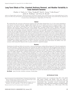 Long-Term Effects of Fire, Livestock Herbivory Removal