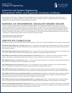 Industrial and Systems Engineering