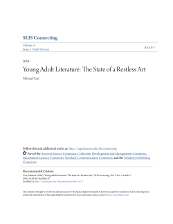 Young Adult Literature: The State of a Restless Art
