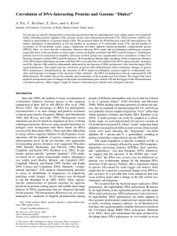 Coevolution of DNA-Interacting Proteins and