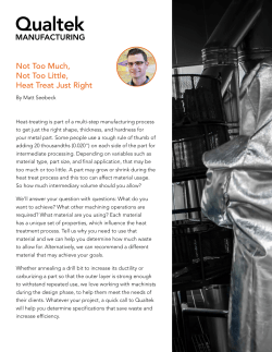 Not Too Much, Not Too Little, Heat Treat Just Right