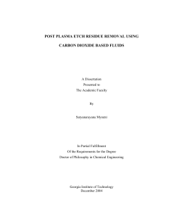 post plasma etch residue removal using carbon