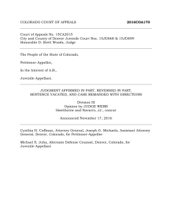 COLORADO COURT OF APPEALS 2016COA170 Court of Appeals