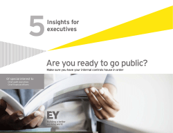 Are you ready to go public?