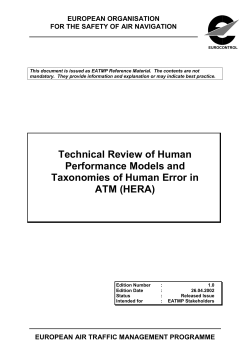 Technical Review of Human Performance Models and