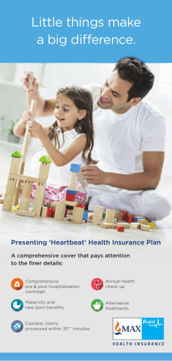 Heartbeat Brochure - Health Insurance India, Medical