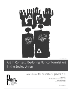 Art in Context - Davis Center for Russian and Eurasian Studies