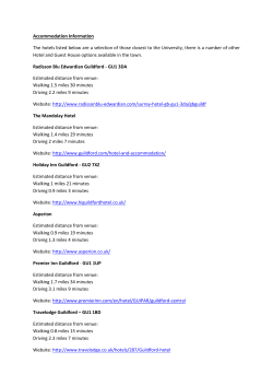 Local Guildford Hotels