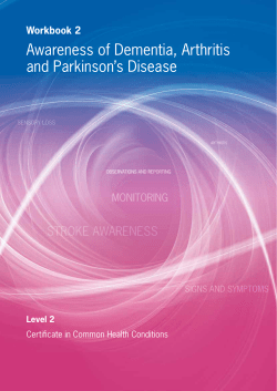 Awareness of Dementia, Arthritis and Parkinson`s Disease