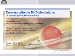 Core accretion in MHD simulations
