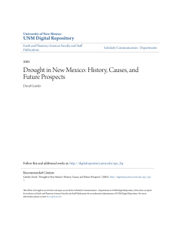 Drought in New Mexico - UNM Digital Repository