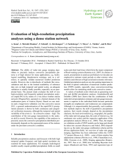 Evaluation of high-resolution precipitation analyses using a dense