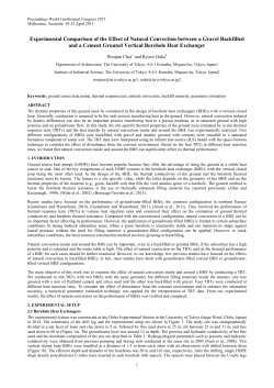 Experimental Comparison of the Effect of Natural Convection
