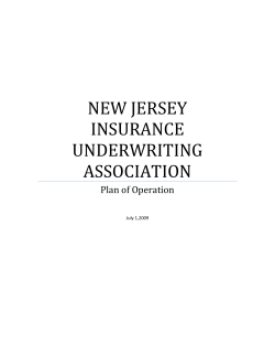 NEW JERSEY INSURANCE UNDERWRITING ASSOCIATION