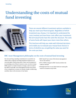 Understanding the costs of mutual fund investing