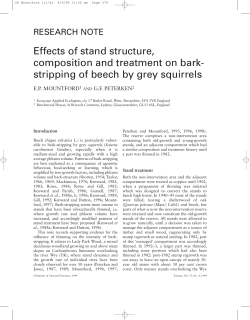 Effects of stand structure, composition and treatment on bark