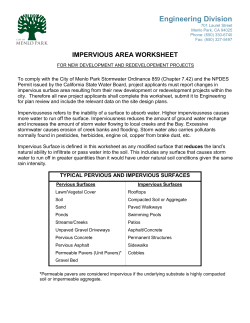 Impervious Area Worksheet