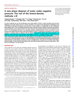 A new phase diagram of water under negative pressure: The rise of