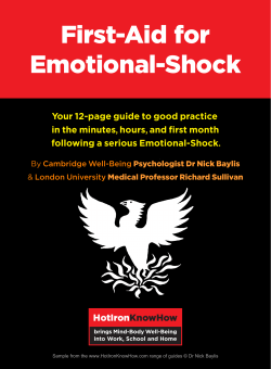 First-Aid for Emotional-Shock