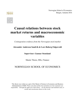 Causal relations between stock market returns and macroeconomic