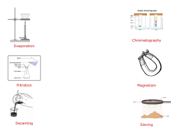Evaporation Filtration Decanting Chromatography