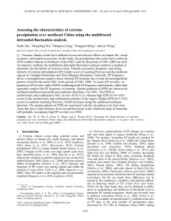 Assessing the characteristics of extreme precipitation over northeast