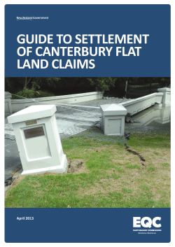 guide to settlement of canterbury flat land claims