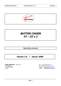 BUTTER CHURN FJ &ndash; 32 v 2 - Franz Janschitz Ges.mbH