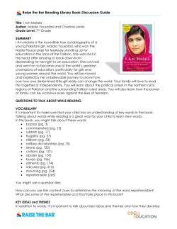 Raise the Bar Reading Library Book Discussion Guide