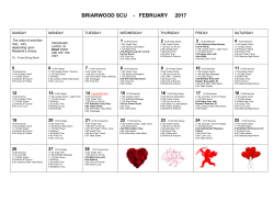 BRIARWOOD SCU - FEBRUARY 2017