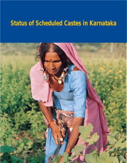 Status of Scheduled Castes in Karnataka