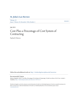 Cost-Plus-a-Percentage-of-Cost System of Contracting