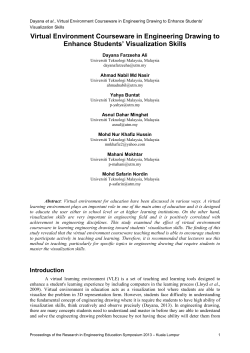 Virtual Environment Courseware in Engineering Drawing to