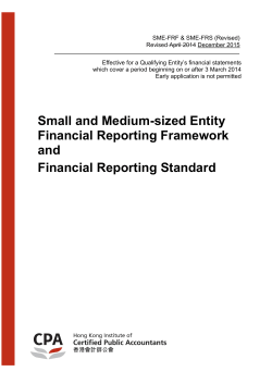 GAAP for Small Businesses Working Group