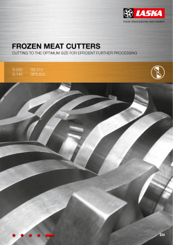frozen meat cutters - Maschinenfabrik Laska