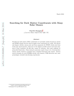 Searching for Dark Matter Constituents with Many Solar Masses