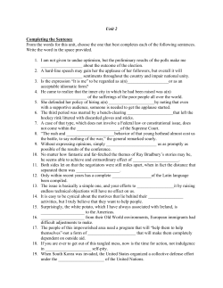 Level H Unit 2 Practice