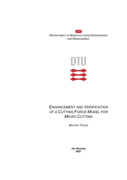 enhancement and verification of a cutting force model for