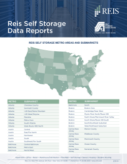 Reis Self Storage Data Reports