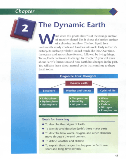 The Dynamic Earth