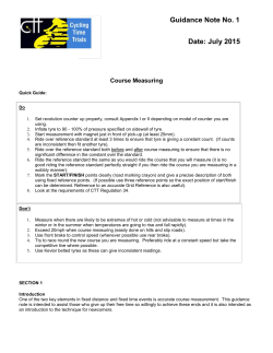 - Cycling Time Trials