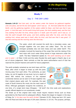 In the Beginning - Emmaus Bible School UK