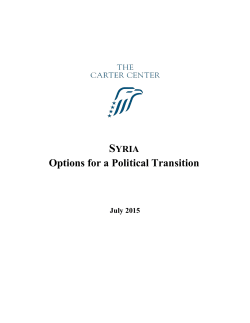 Options for a Political Transition