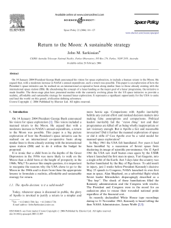 Return to the Moon: A sustainable strategy